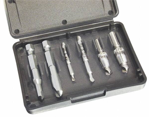 Power & Quick-Connect Screw Extractor & Drill: 6 Pc