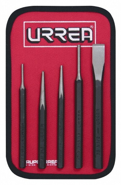 5 Piece Center, Drive, Nail & Pin Punch & Chisel Set