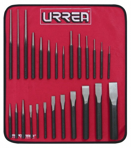 26 Piece Center, Drift, Long Starting & Nail Punch & Chisel Set