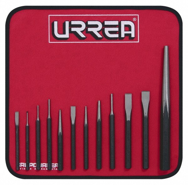 12 Piece Center, Drift & Nail Punch & Chisel Set