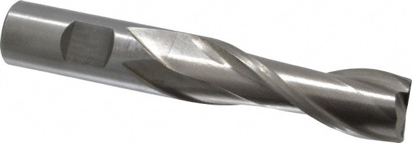 Value Collection 723-1070 Square End Mill: 3/4 Dia, 2-1/4 LOC, 3/4 Shank Dia, 4-1/2 OAL, 2 Flutes, Cobalt Image