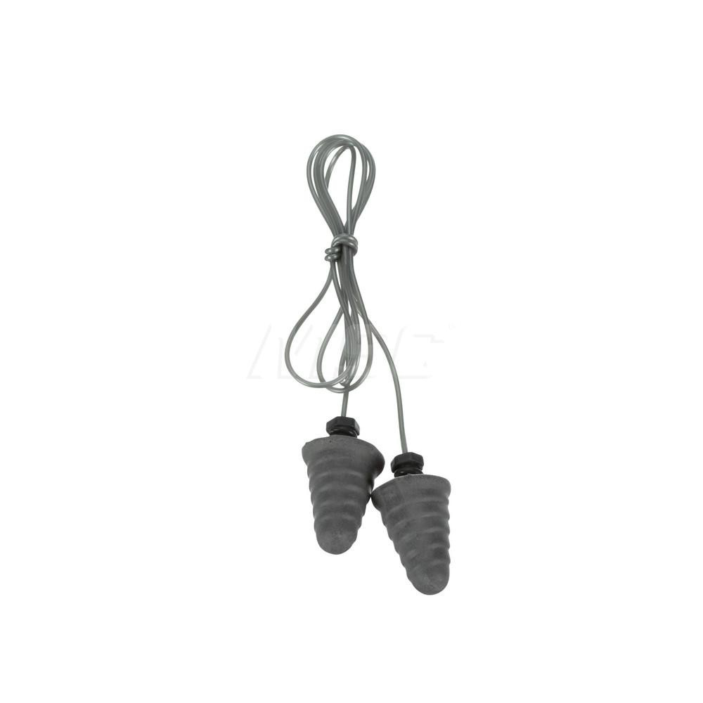 Earplugs: 32 dB, Foam, Tapered, Push-In, Corded,  n-Metal Detectable