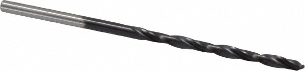 MSC Industrial | Chicago-Latrobe #37 135° High Speed Steel Jobber Drill - TiAlN Finish, Right Hand Cut, Spiral Flute, Straight Shank, 2-1/2" OAL