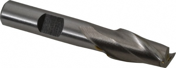 Value Collection 723-1037 Square End Mill: 7/16 Dia, 13/16 LOC, 3/8 Shank Dia, 2-1/2 OAL, 2 Flutes, Cobalt Image