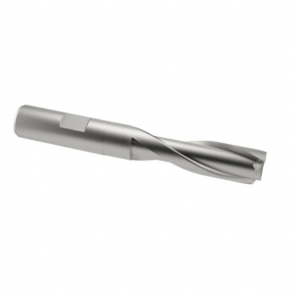 Value Collection 723-1043 Square End Mill: 1/2 Dia, 1 LOC, 1/2 Shank Dia, 3 OAL, 2 Flutes, Cobalt Image