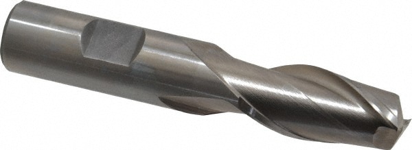 Value Collection 723-1053 Square End Mill: 5/8 Dia, 1-5/16 LOC, 5/8 Shank Dia, 3-7/16 OAL, 2 Flutes, Cobalt Image