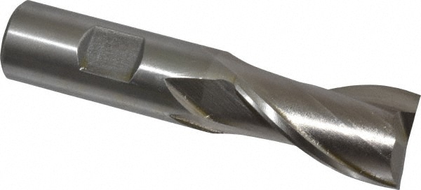 Value Collection 723-1086 Square End Mill: 7/8 Dia, 1-1/2 LOC, 3/4 Shank Dia, 3-5/8 OAL, 2 Flutes, Cobalt Image