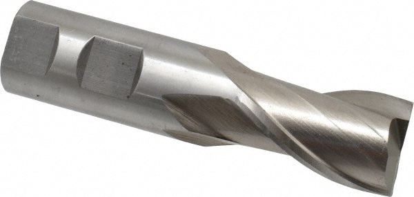 Value Collection 723-1107 Square End Mill: 1 Dia, 1-5/8 LOC, 1 Shank Dia, 4-1/8 OAL, 2 Flutes, Cobalt Image