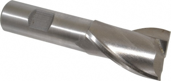 Value Collection 723-1111 Square End Mill: 1-1/8 Dia, 1-5/8 LOC, 3/4 Shank Dia, 3-7/8 OAL, 2 Flutes, Cobalt Image