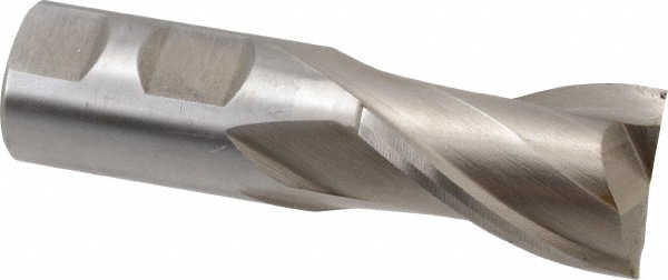 Value Collection 723-1114 Square End Mill: 1-1/8 Dia, 1-5/8 LOC, 1 Shank Dia, 3-7/8 OAL, 2 Flutes, Cobalt Image