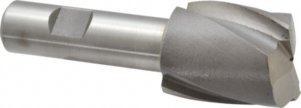 Value Collection 723-1128 Square End Mill: 1-3/8 Dia, 1-5/8 LOC, 3/4 Shank Dia, 4-1/8 OAL, 2 Flutes, Cobalt Image