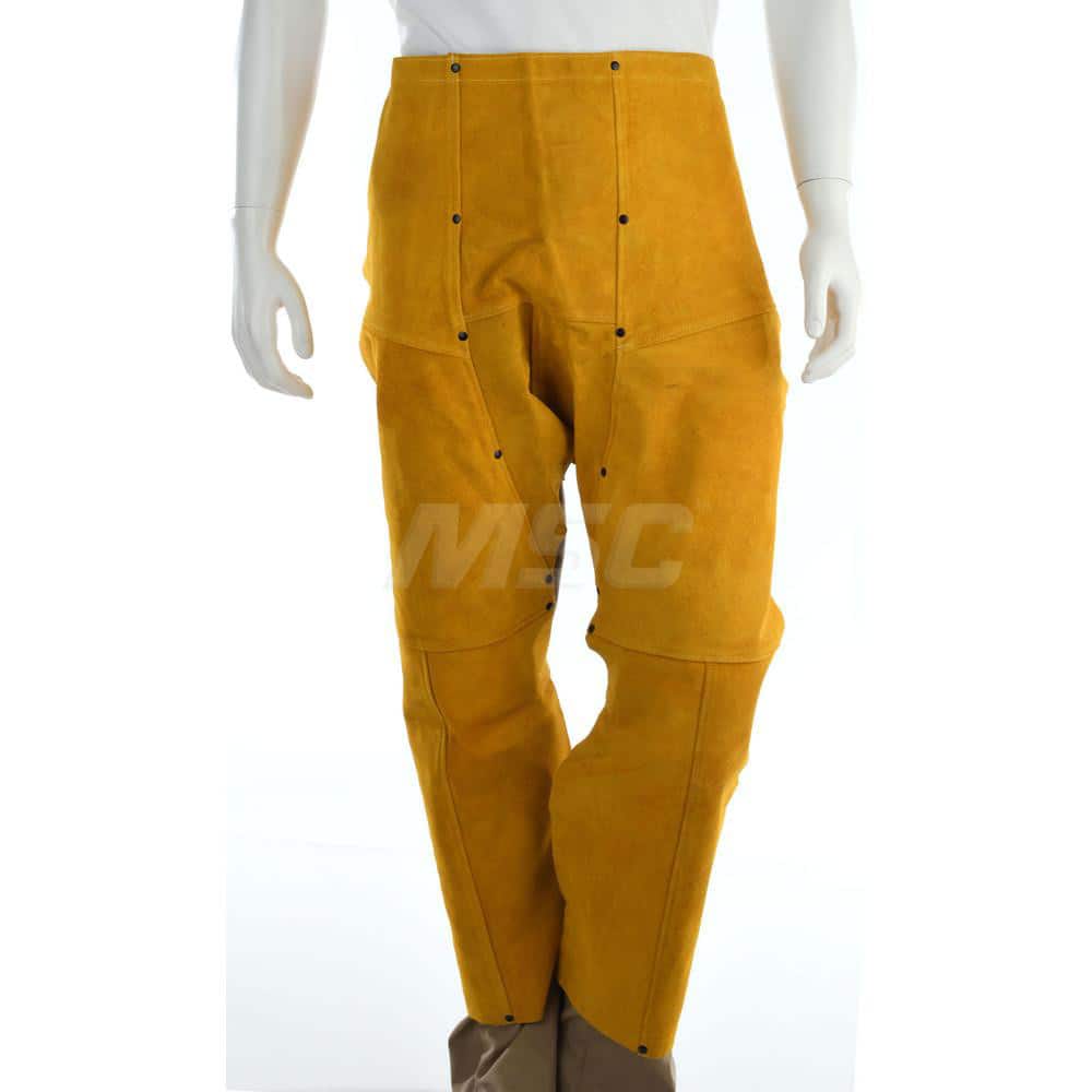 Size Universal Gold Leather with Kevlar Thread Flame Resistant/Retardant Chaps
