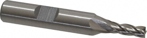 Value Collection 723-3203 Square End Mill: 3/16 Dia, 1/2 LOC, 3/8 Shank Dia, 2-3/8 OAL, 4 Flutes, Cobalt Image