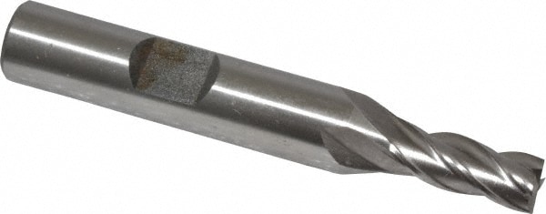 Value Collection 723-3204 Square End Mill: 1/4 Dia, 5/8 LOC, 3/8 Shank Dia, 2-7/16 OAL, 4 Flutes, Cobalt Image