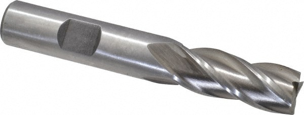 Value Collection 723-3211 Square End Mill: 1/2 Dia, 1-1/4 LOC, 1/2 Shank Dia, 3-1/4 OAL, 4 Flutes, Cobalt Image