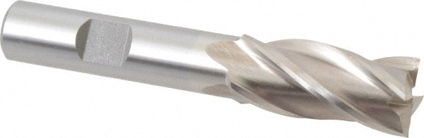 Value Collection 723-3905 Square End Mill: 5/8 Dia, 1-3/8 LOC, 1/2 Shank Dia, 3-3/8 OAL, 4 Flutes, Cobalt Image