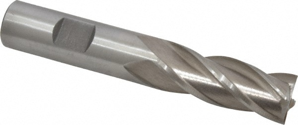 Value Collection 723-3213 Square End Mill: 5/8 Dia, 1-5/8 LOC, 5/8 Shank Dia, 3-3/4 OAL, 4 Flutes, Cobalt Image