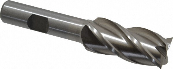 Value Collection 723-3907 Square End Mill: 3/4 Dia, 1-5/8 LOC, 1/2 Shank Dia, 3-5/8 OAL, 4 Flutes, Cobalt Image