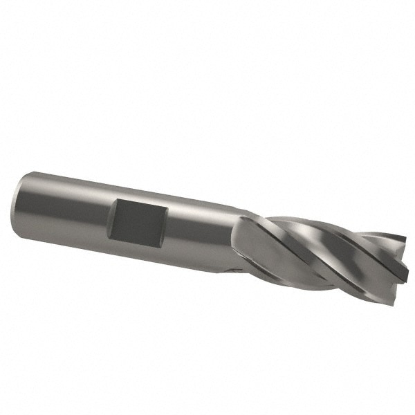 Value Collection 723-3217 Square End Mill: 3/4 Dia, 1-5/8 LOC, 3/4 Shank Dia, 3-7/8 OAL, 4 Flutes, Cobalt Image