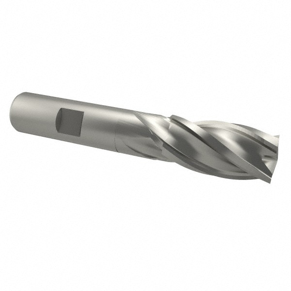 Value Collection 723-3909 Square End Mill: 13/16 Dia, 1-7/8 LOC, 3/4 Shank Dia, 4-1/8 OAL, 4 Flutes, Cobalt Image