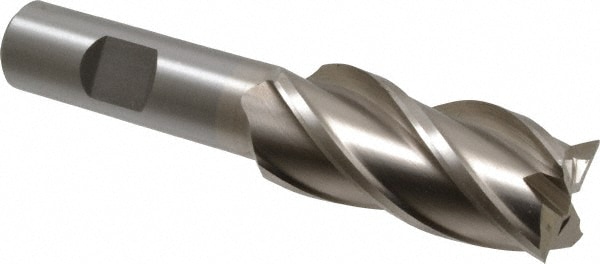 Value Collection 723-3912 Square End Mill: 7/8 Dia, 1-7/8 LOC, 5/8 Shank Dia, 4 OAL, 4 Flutes, Cobalt Image