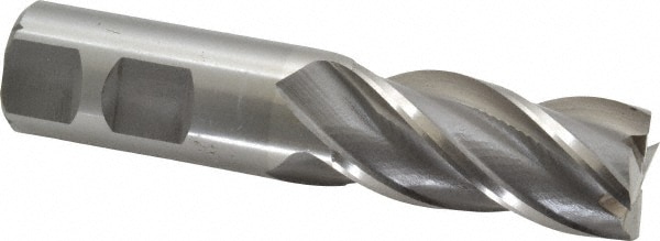 Value Collection 723-3219 Square End Mill: 7/8 Dia, 1-7/8 LOC, 7/8 Shank Dia, 4-1/8 OAL, 4 Flutes, Cobalt Image