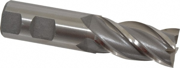 Value Collection 723-3221 Square End Mill: 1 Dia, 2 LOC, 1 Shank Dia, 4-1/2 OAL, 4 Flutes, Cobalt Image