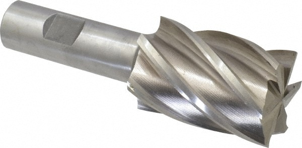 Value Collection 723-3932 Square End Mill: 1-3/8 Dia, 2 LOC, 3/4 Shank Dia, 4-3/8 OAL, 6 Flutes, Cobalt Image