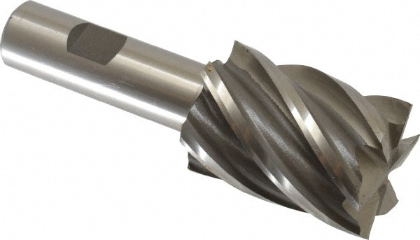 Value Collection 723-3936 Square End Mill: 1-7/16 Dia, 2 LOC, 3/4 Shank Dia, 4-3/8 OAL, 6 Flutes, Cobalt Image