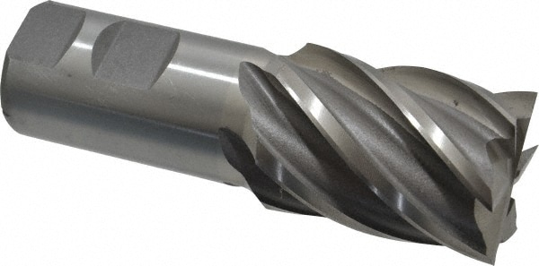 Value Collection 723-3230 Square End Mill: 1-1/2 Dia, 2 LOC, 1-1/4 Shank Dia, 4-1/2 OAL, 6 Flutes, Cobalt Image