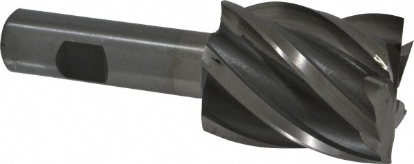 Value Collection 723-3940 Square End Mill: 1-5/8 Dia, 2 LOC, 3/4 Shank Dia, 4-1/2 OAL, 6 Flutes, Cobalt Image