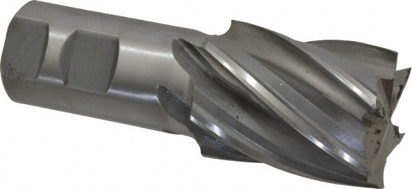 Value Collection 723-3941 Square End Mill: 1-5/8 Dia, 2 LOC, 1-1/4 Shank Dia, 4-1/2 OAL, 6 Flutes, Cobalt Image