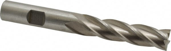 Value Collection 723-3307 Square End Mill: 1/2 Dia, 2 LOC, 1/2 Shank Dia, 4 OAL, 4 Flutes, Cobalt Image