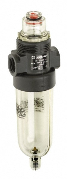 Miniature Compressed Air Lubricator: 1/4" Port, 14 CFM