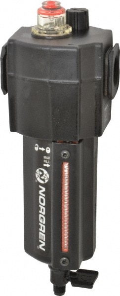 Standard Compressed Air Lubricator: 1/2" Port, NPTF Ends, 138 CFM