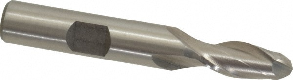 Value Collection 723-1407 Ball End Mill: 0.3125" Dia, 0.75" LOC, 2 Flute, Cobalt Image