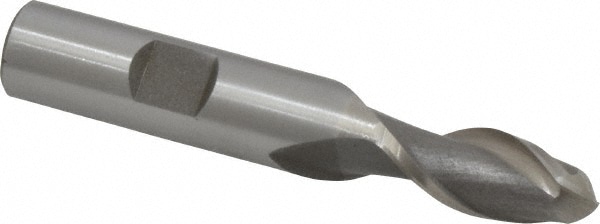 Value Collection 723-1411 Ball End Mill: 0.4375" Dia, 1" LOC, 2 Flute, Cobalt Image