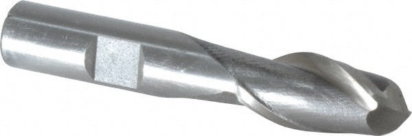 Value Collection 723-1415 Ball End Mill: 0.5625" Dia, 1" LOC, 2 Flute, Cobalt Image