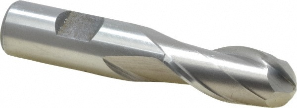 Value Collection 723-1423 Ball End Mill: 0.75" Dia, 1.625" LOC, 2 Flute, Cobalt Image