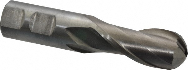 Value Collection 723-1429 Ball End Mill: 0.875" Dia, 2" LOC, 2 Flute, Cobalt Image