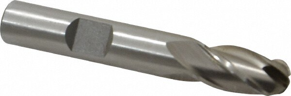 Value Collection 723-3725 Ball End Mill: 0.375" Dia, 0.75" LOC, 4 Flute, Cobalt Image