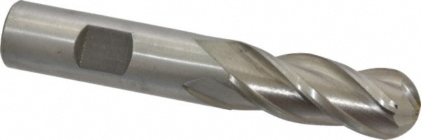 Value Collection 723-3750 Ball End Mill: 0.625" Dia, 1.625" LOC, 4 Flute, Cobalt Image