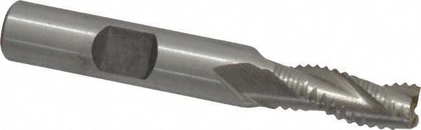 Value Collection 723-5715 Square End Mill: 5/16 Dia, 3/4 LOC, 3/8 Shank Dia, 2-1/2 OAL, 3 Flutes, Cobalt Image