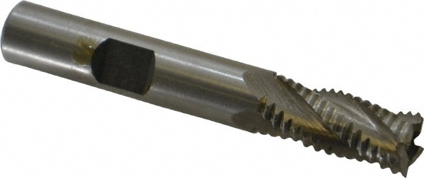 Value Collection 723-5721 Square End Mill: 3/8 Dia, 3/4 LOC, 3/8 Shank Dia, 2-1/2 OAL, 4 Flutes, Cobalt Image