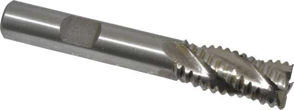 Value Collection 723-5727 Square End Mill: 7/16 Dia, 1 LOC, 3/8 Shank Dia, 2-11/16 OAL, 4 Flutes, Cobalt Image