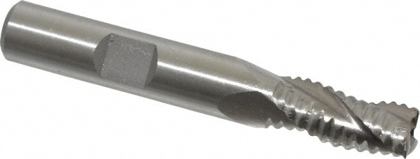 Value Collection 723-5725 Square End Mill: 11/32 Dia, 3/4 LOC, 3/8 Shank Dia, 2-1/2 OAL, 3 Flutes, Cobalt Image