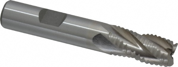 Value Collection 723-5732 Square End Mill: 1/2 Dia, 1 LOC, 1/2 Shank Dia, 3 OAL, 4 Flutes, Cobalt Image