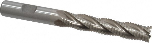 Value Collection 723-5738 Square End Mill: 1/2 Dia, 2-1/2 LOC, 1/2 Shank Dia, 4-1/2 OAL, 4 Flutes, Cobalt Image