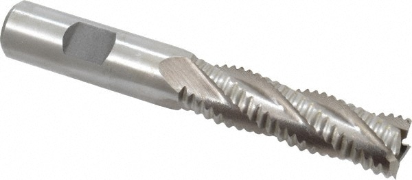 Value Collection 723-5750 Square End Mill: 5/8 Dia, 2-1/8 LOC, 5/8 Shank Dia, 4-1/4 OAL, 4 Flutes, Cobalt Image