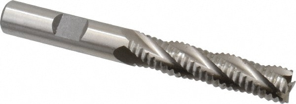 Value Collection 723-5724 Square End Mill: 3/8 Dia, 1-5/8 LOC, 3/8 Shank Dia, 3-3/16 OAL, 4 Flutes, Cobalt Image